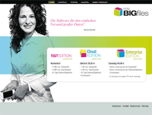 Tablet Screenshot of mail-bigfiles.de